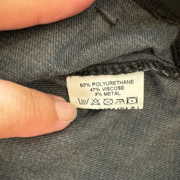 Lurdes Bergada Wide Leg Coated Cropped Pleated Pants S Whimsigoth - Picture 7 of 7